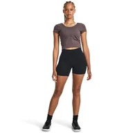 Spodenki damskie - Damskie legginsy krótkie treningowe Under Armour Meridian Middy - czarne - miniaturka - grafika 1