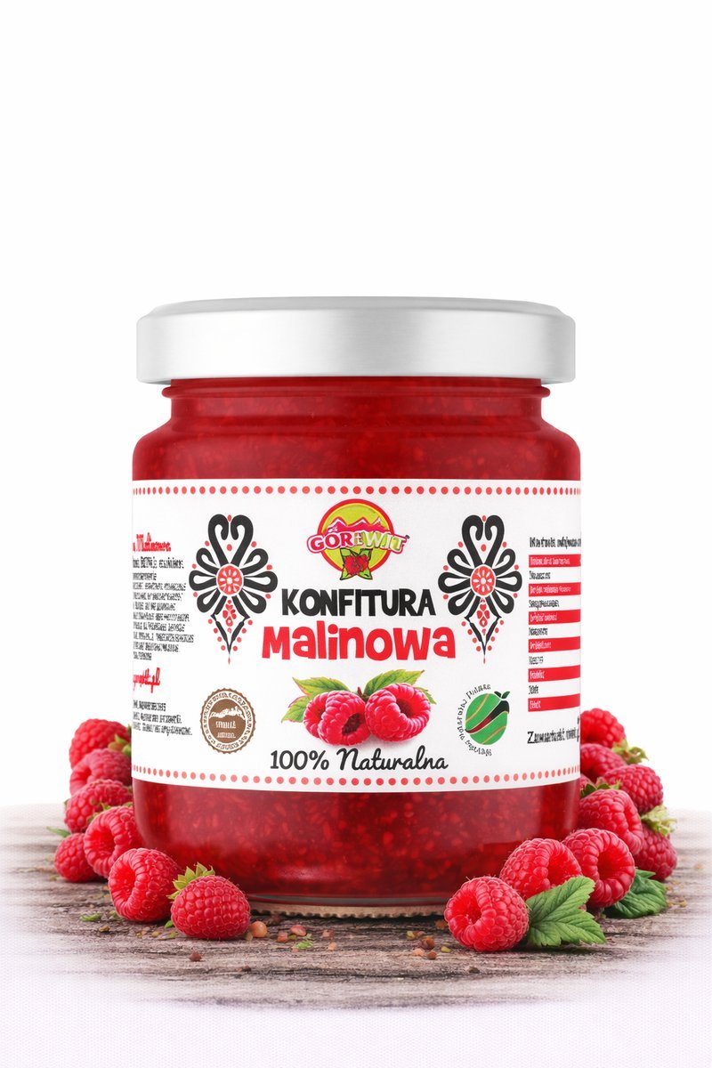 Konfitura malinowa 215g 100% Naturalna