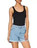 Spodenki damskie - Vero Moda Kobiety Vmnineteen Hr Loose Shorts Mix Noos Szorty, Niebieski (Light Blue Denim), XS x 32L - miniaturka - grafika 1