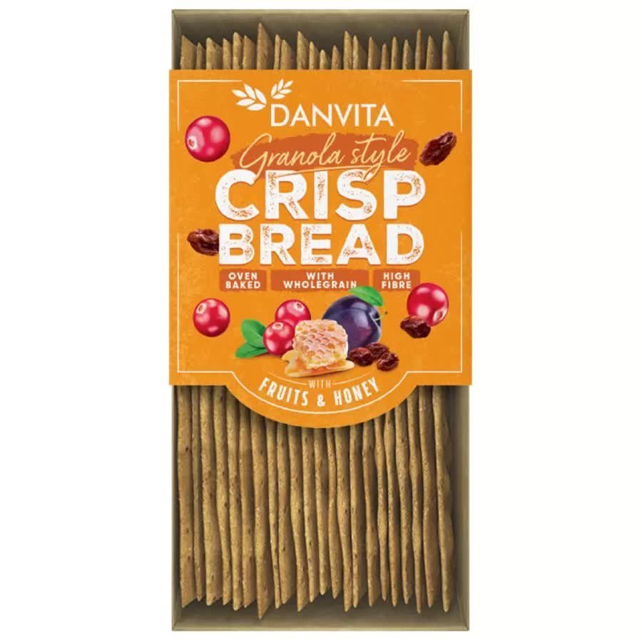Pieczywo Chrupkie z Jagodami i Miodem Berries & Honey Danvita, 130g
