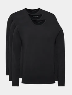 Tommy Hilfiger Komplet 3 longsleeve UM0UM03022 Czarny Slim Fit - Koszulki męskie - miniaturka - grafika 1