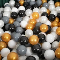 Suche baseny - Piłeczki dla dzieci ∅7cm do basenu z piłeczkami Plastikowe piłeczki do zabawy 300 sztuk ZŁOTE - miniaturka - grafika 1