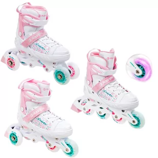 Rolki Wrotki 3w1 Regulowane Raven Rosi 31-35 Led - Rolki - miniaturka - grafika 1