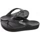 Klapki i japonki damskie - Japonki Classic Platform Flip W Black 207714-001 (CR238-a) Crocs - miniaturka - grafika 1