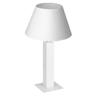 Lampy stojące - Luminex Table lamps 3609 Lampa stołowa lampka 1X60W E27 biały - miniaturka - grafika 1