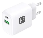 Ładowarki do telefonów - Techly IPW-USB-20WAC ładowarka do urządzeń przenośnych Uniwersalne Biały Prąd przemienny Szybkie ładowanie Wewnętrzna - miniaturka - grafika 1