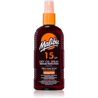 Balsamy i kremy do opalania - MALIBU Dry Oil Spray SPF15 preparat do opalania ciała 200 ml dla kobiet - miniaturka - grafika 1