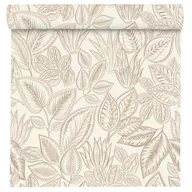 Tapety - Tapeta Liście Allegretto 692419 beżowa winylowa na flizelinie - miniaturka - grafika 1