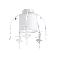 Lampy sufitowe - Milagro Baletnica lampa sufitowa 1-punktowa biała MLP4967 - miniaturka - grafika 1