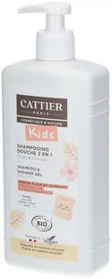 Szampon Cattier Paris Kids Shampoo &amp; Shower Gel Marshmallow Flower Fragrance Organic 500 ml (3283950924344) - Szampony do włosów - miniaturka - grafika 1
