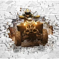 Fototapety - Fototapeta Dla Dzieci Chłopca 3D Quad 350x250 cm Tapeta Do Pokoju Dziecięcego Na Flizelinie - miniaturka - grafika 1