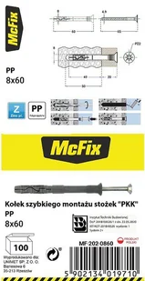 Mc Fix Kołek Szybki Montaż Stożek Pp 10*80Mm MF-202-1080 5902134019659 - Kołki - miniaturka - grafika 2