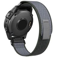 Akcesoria do smartwatchy - opaska pasek bransoleta NYLON PRO "3" GARMIN FENIX 3/5X/3HR/5X PLUS/6X/6X PRO/7X BLACK - miniaturka - grafika 1