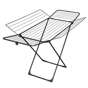 Suszarka Na Pranie Stojąca H300 183 X 99 X 96 Cm Czarna Velkea - Suszarki na ubrania - miniaturka - grafika 1