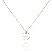 Naszyjniki - Naszyjnik Stal Szlachetna Pozłacana 14K Złotem Nst2058M - miniaturka - grafika 1