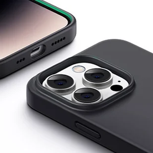 Ugreen LP627 Silky Silicone Protective Case gumowe elastyczne silikonowe etui na telefon do iPhone 14 Pro czarny (90921) - Etui i futerały do telefonów - miniaturka - grafika 6