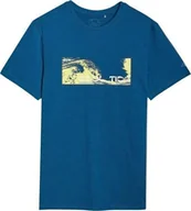 Koszulki męskie - Koszulka męska 4F M2030 niebieska 4FWSS25TTSHM2030 46S XL - miniaturka - grafika 1