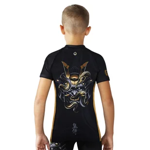 Rashguard dla dzieci Ground Game Oni Samurai z krótkim rękawem - Kimona, stroje i obuwie - miniaturka - grafika 1