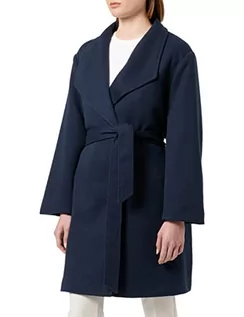 Płaszcze damskie - VERO MODA Płaszcz damski VMVERODONAVIVIAN COAT GA Curve, Navy Blazer 1, 52 - grafika 1