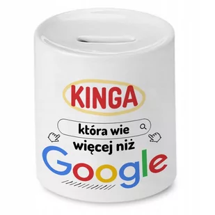 Skarbonka Dla Kingi na Urodziny na Prezent z Nadrukiem ze Zdjęciem - Skarbonki - miniaturka - grafika 1