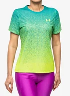 Koszulki i topy damskie - Koszulka do biegania damska Under Armour Pro Elite SS - coastal teal/lime surge - miniaturka - grafika 1