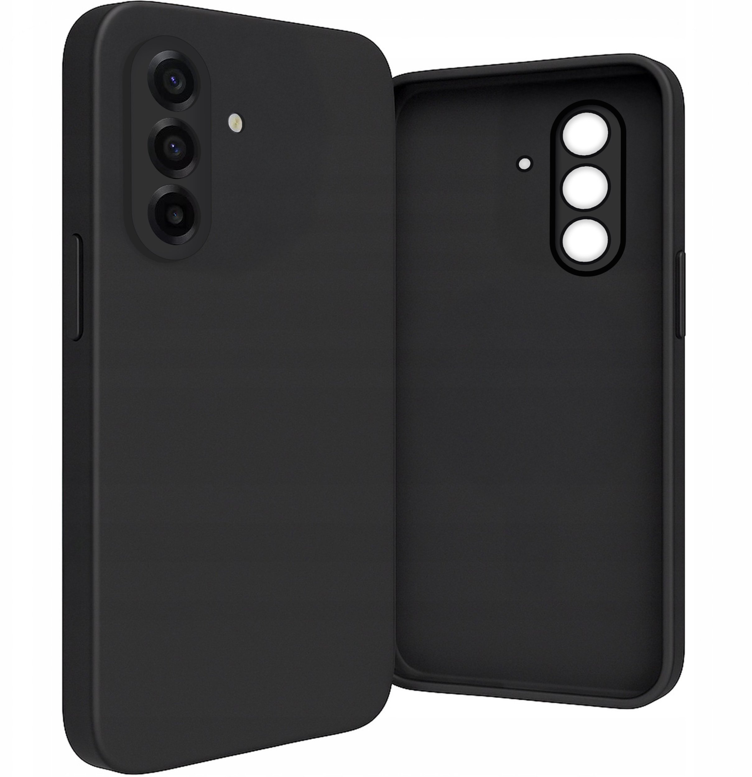 Etui do Samsung Galaxy A17 5G Silikonowe, Osłona Kamery, Case, Czarne