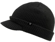 Czapki damskie - Czapka Zimowa Męska Damska Z Daszkiem Brandit Shield Cap Na Zimę Czarna - miniaturka - grafika 1