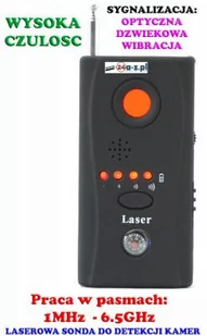 Laserowy wykrywacz podsłuchw, kamer, GSM, GPS - Wykrywacze podsłuchów - miniaturka - grafika 1