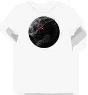 Koszulki i topy damskie - Koszulka damska biała z motywem smoka i czerwonych oczu L - miniaturka - grafika 1