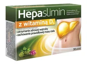Odchudzanie i oczyszczanie - Aflofarm Farmacja Polska Sp. z o Hepaslimin z witaminą D3 30 tabletek 3783021 - miniaturka - grafika 1