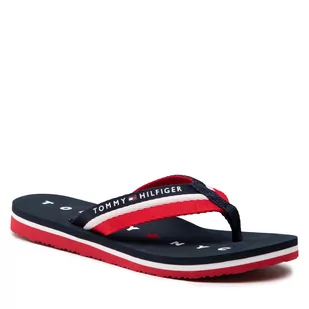 Tommy Hilfiger Japonki Tommy Loves Ny Beach Sandal FW0FW02370 Midnight 403 - Klapki i japonki damskie - miniaturka - grafika 1