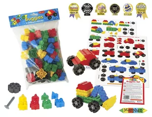 Morphun Klocki konstrukcyjne Morphun 4 Pojazdy 64 el. MO-0059PB - Zabawki konstrukcyjne - miniaturka - grafika 1