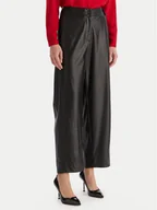 Sukienki - ACCESS FASHION Spodnie z imitacji skóry 54-5132-188 Czarny Regular Fit - miniaturka - grafika 1