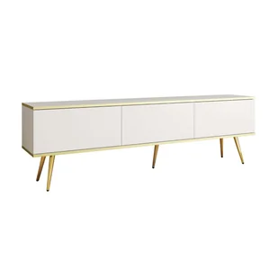 Szafka na nóżkach ORO RTV-175 Biały Gładki front - Szafki RTV - miniaturka - grafika 1