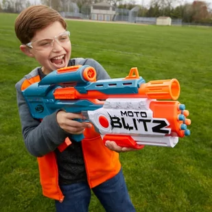 NERF Blaster Moto Blitz 2.0 Wyrzutnia strzałek automat + 22 strzałki - Zabawki militarne - miniaturka - grafika 3