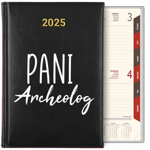 KALENDARZ TERMINARZ PLANER Dzienny A5 2025 Prezent PANI ARCHEOLOG WZORY - Notesy i bloczki - miniaturka - grafika 1
