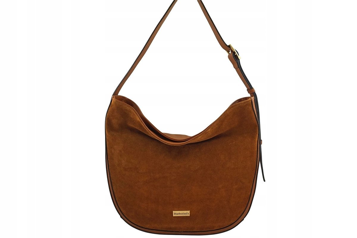 Barberinis torebka shopper skóra naturalna brązowy
