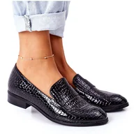 Mokasyny damskie - Lakierowane Mokasyny Vinceza 21-10674 Czarne - miniaturka - grafika 1