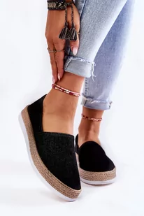 Damskie Tenisówki Slip On Big Star KK276008 Czarne-37 - Trampki damskie - miniaturka - grafika 1