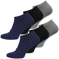 Skarpetki męskie - Stopki Męskie Krótkie Skarpetki Bambusowe 3 Pary Mix Kolorów Odprowadzają Pot 43/46 - miniaturka - grafika 1