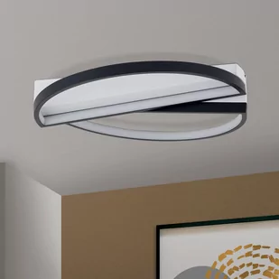 Lampa sufitowa LED Olga, czarna/biała - Lampy sufitowe - miniaturka - grafika 2