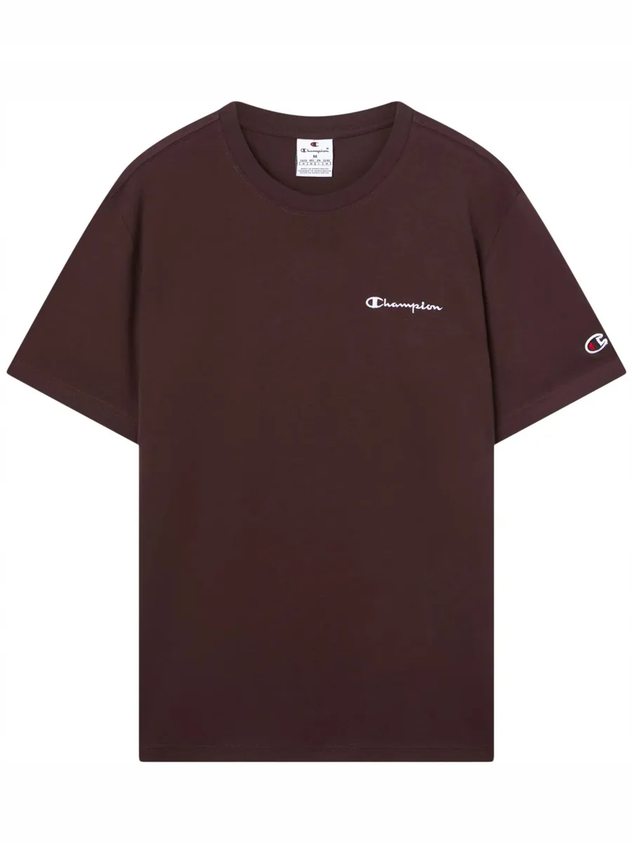 KOSZULKA męska CHAMPION t-shirt 221798-MS570 bawełniana sportowa brązowa L