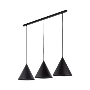 CONO BLACK LAMPA WISZĄCA 3 L LISTWA - Lampy sufitowe - miniaturka - grafika 1