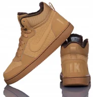 Buty sportowe damskie - Buty Zimowe Brązowe Młodzieżowe Nike Court Borough Mid Wntr Gs R-36,5 - miniaturka - grafika 1