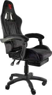 Fotel obrotowy gamingowy HERO POKER PRO BLACK ALCANTARA - Fotele gamingowe - miniaturka - grafika 1