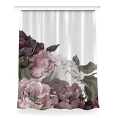 Zasłony - Gotowa zasłona z grafiką do salonu 150x200 Piwonie, Fabricsy - miniaturka - grafika 1