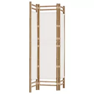 Parawany - Składany parawan 3-panelowy, 120 cm, bambus i płótno Lumarko! - miniaturka - grafika 1