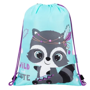 Worek szkolny Racoon na obuwie strój gimnastyczny - Worki na buty - miniaturka - grafika 1