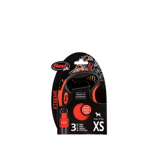 FLEXI Smycz automatyczna XTREME XS taśma 3 m kol. pomarańczowy - Smycze dla psów - miniaturka - grafika 2