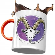 Kubki - Kubek Pomarańczowy Koziorożec Znaki Zodiaku z Nadrukiem ze Zdjęciem + Opakowanie na prezent (wzór 03) - miniaturka - grafika 1